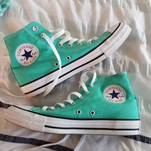 teal hightop converse